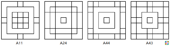 图3、7x7网格上的16□